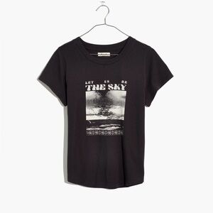 Madewell Let us be the sky graphic shrunken tee